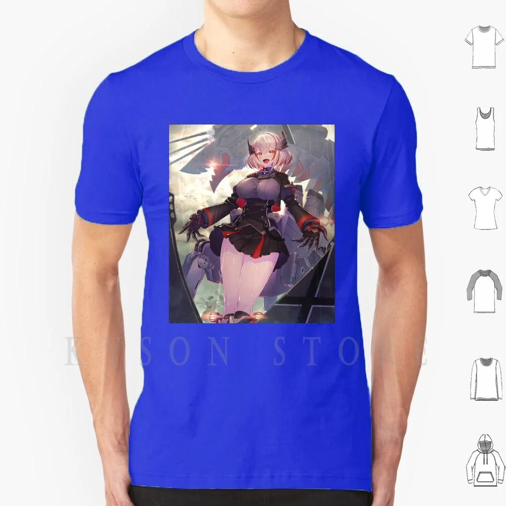 

Azur Lane T Shirt Cotton Men Diy Print Azur Lane Anime Azur Lane Atago Manga Akagi Enterprise Waifu Azur Lane Peeker