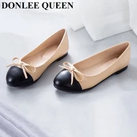 big size 42 ballet flats shoes women slip on soft ballerina female work shoes black beige casual shoe chaussure zapatillas mujer
