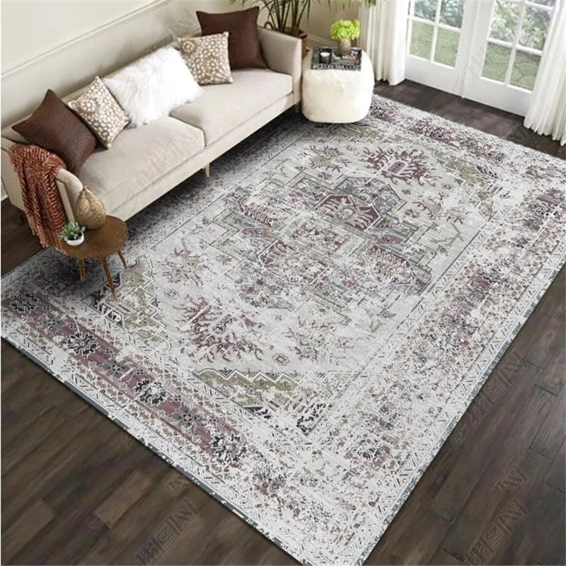 

Bohemian Style Rugs Washable Anti-slip Anti-slip Carpet Floor Mats For Living Room Modern Mats For Bedroom Decoration