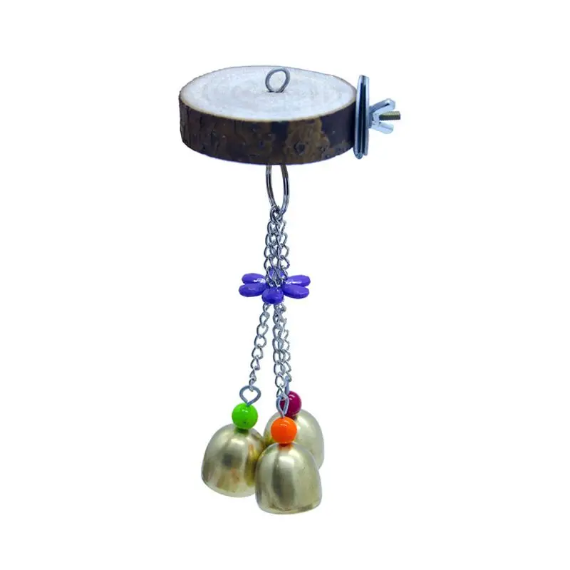 

Bird Parrot Toys for Bird Cage, Colorful Chewing Hanging Swing Toy Bell