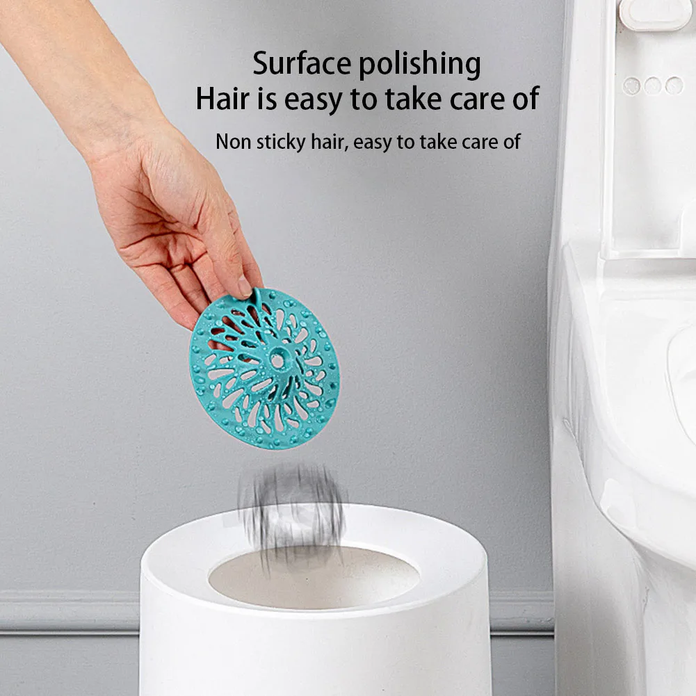 

4pcs Anti Clogging Universal Stopper Kitchen For Bathtub Protector Shower Home Hair Catcher Soft TPR Sink Strainer Drain Covers