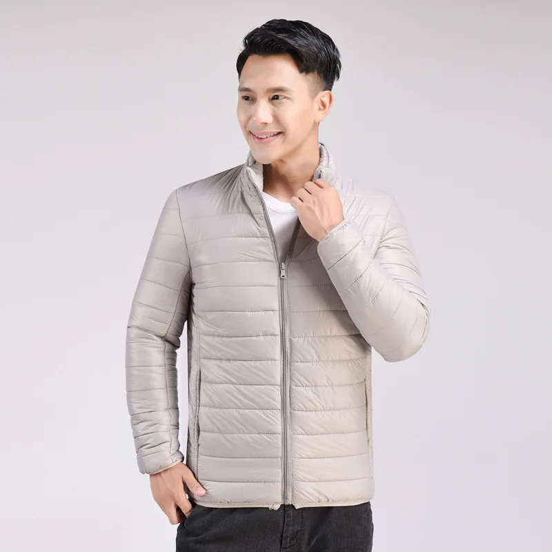 Winter New Male Down Cotton-padded Jacket Coat Of Cultivate one's Morality Short Paragraphs Ultra-thin Collar Movement jacket