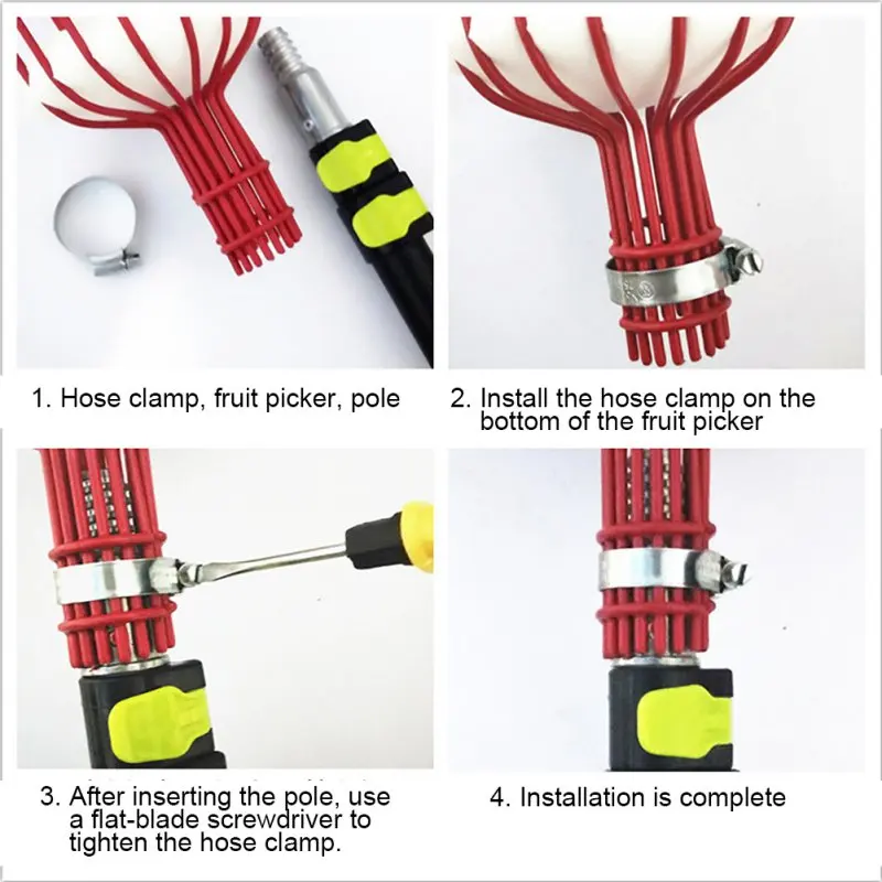 

Fruit Picker Tool Harvester Basket With Cushion Harvesting Tool Gardening Supplies