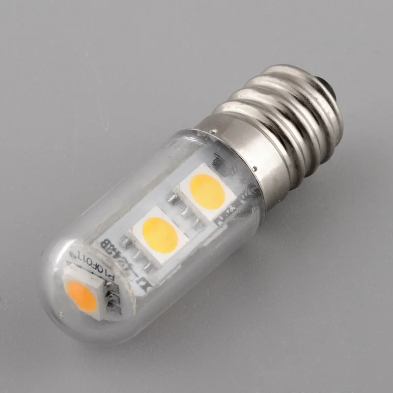 E14 220V/1 Вт 7LED 5050SMD яркий белый домашнего холодильника кукурузы светильник