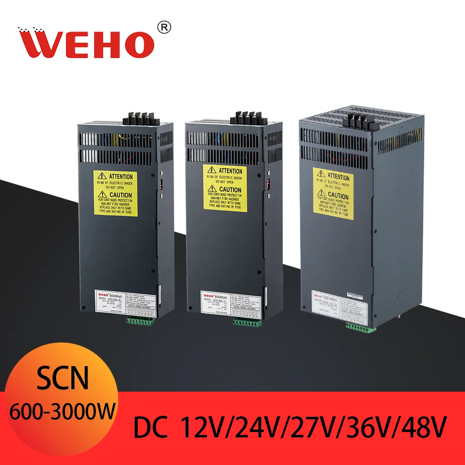 WEHO импульсный источник питания переменного тока в постоянный ток 12 24 36 48 600 Вт 800