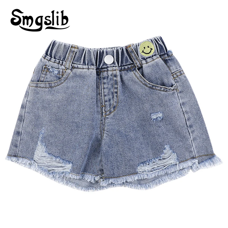 

Baby Girl Jeans Shorts Girls Casual Cotton Short Pants Kids Summer Fashion Denim Shorts Children's Clolthing For 1-6 Years