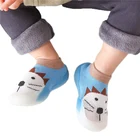 Ботинки с мягкой подошвой для маленьких мальчиков и девочек, Короткие Туфли-трубки с мультяшным принтом, зеленыежелтыекрасныесиниерозовые, 6 месяцев, 24 месяца