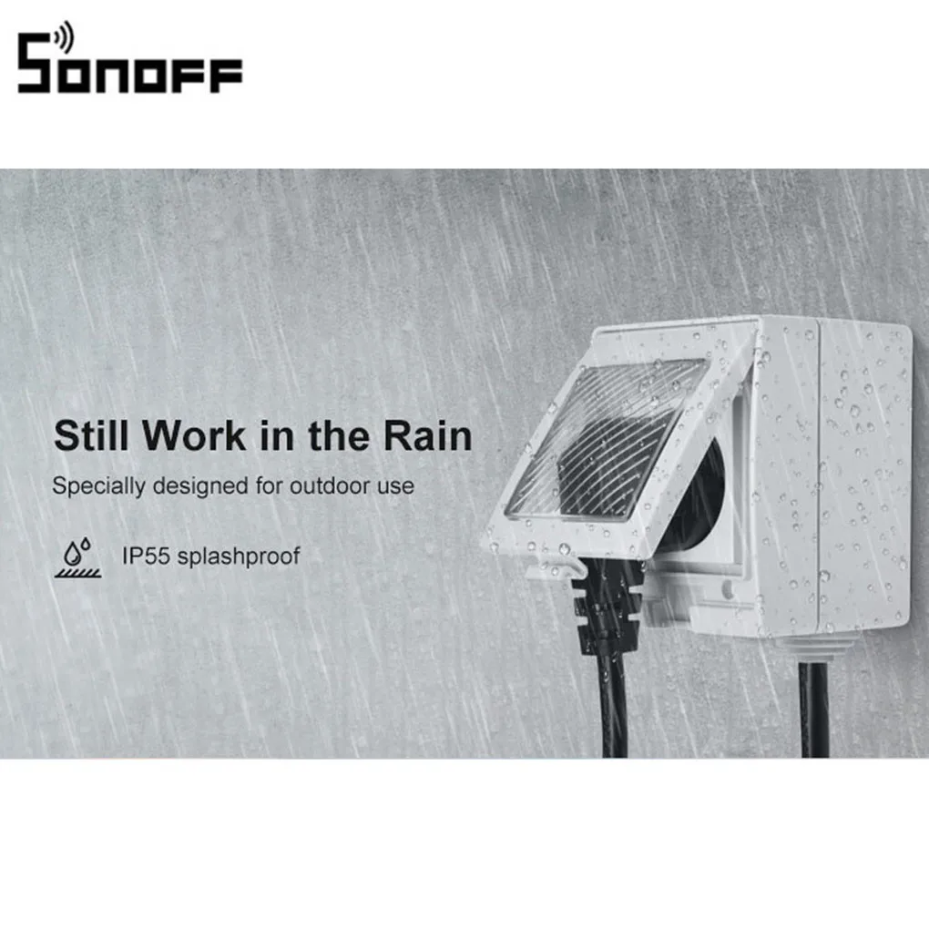 Новое поступление умная Водонепроницаемая Беспроводная розетка SONOFF S55 с Wi Fi