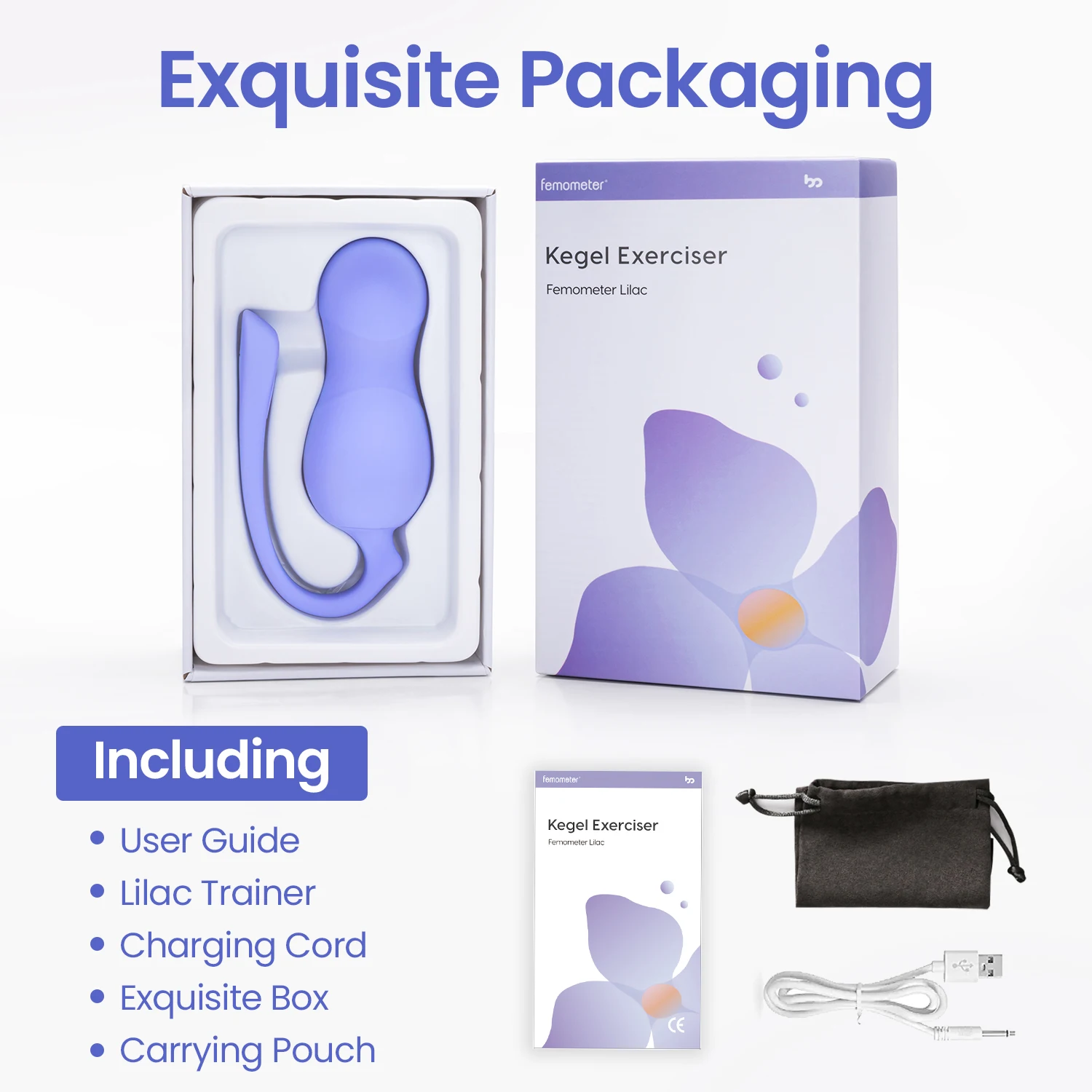 Шарики Кегеля Femometer для контроля мочевого пузыря и упражнений тазового дна с