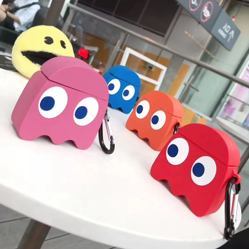 3D мультфильм чехол для Airpods 2 силиконовый милый крем наушники Apple Air Pods 1 наушников