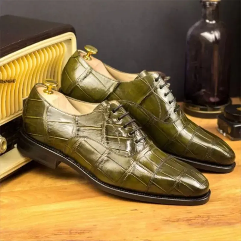 

Men's PU Leather Elegant Carved Chelsea Lace Up Boots Classic Boots Ankle Men Boots Casual Fashion Winter Combat Boots KR092