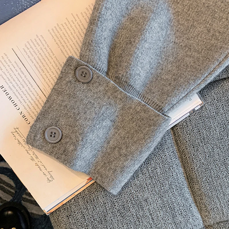 Женские вязаные шаровары SURMIITRO черные синие длинные брюки до щиколотки с высокой