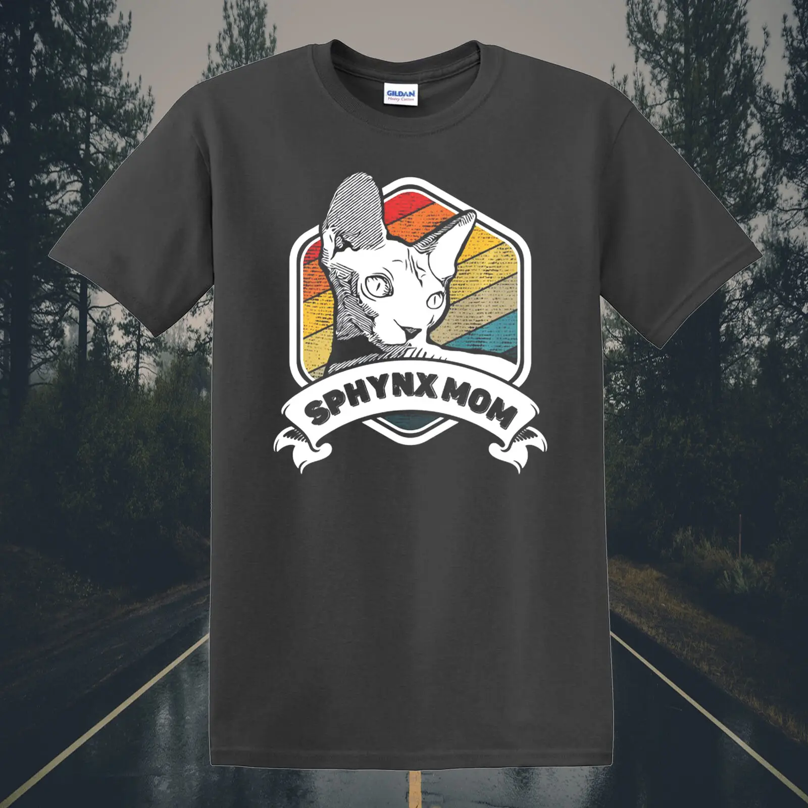 Футболка с изображением кошки и мамы безволосовая футболка сфинкса подарок на