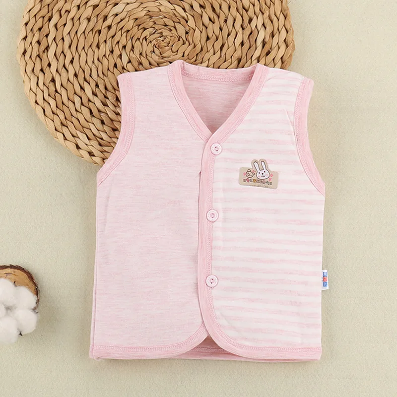Весна Осень 2020 детская одежда жилет без рукавов в полоску для маленьких девочек и