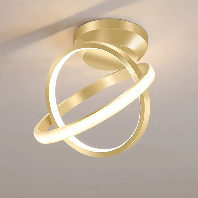 

Led Ceiling Lamp For Corridor Aisle Cloakroom Home Black Round Square Chandelier In The Hallway Balcony decoration Light Fixture