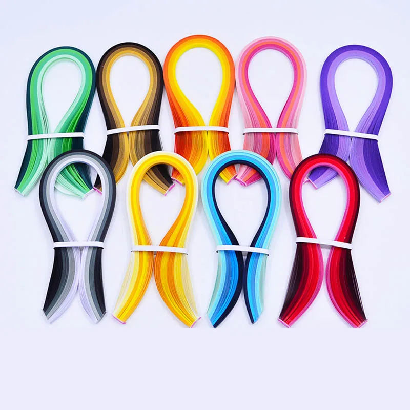 100 полоса Квиллинг бумага смешанные цвета 3/5 мм ширина оригами сделай сам