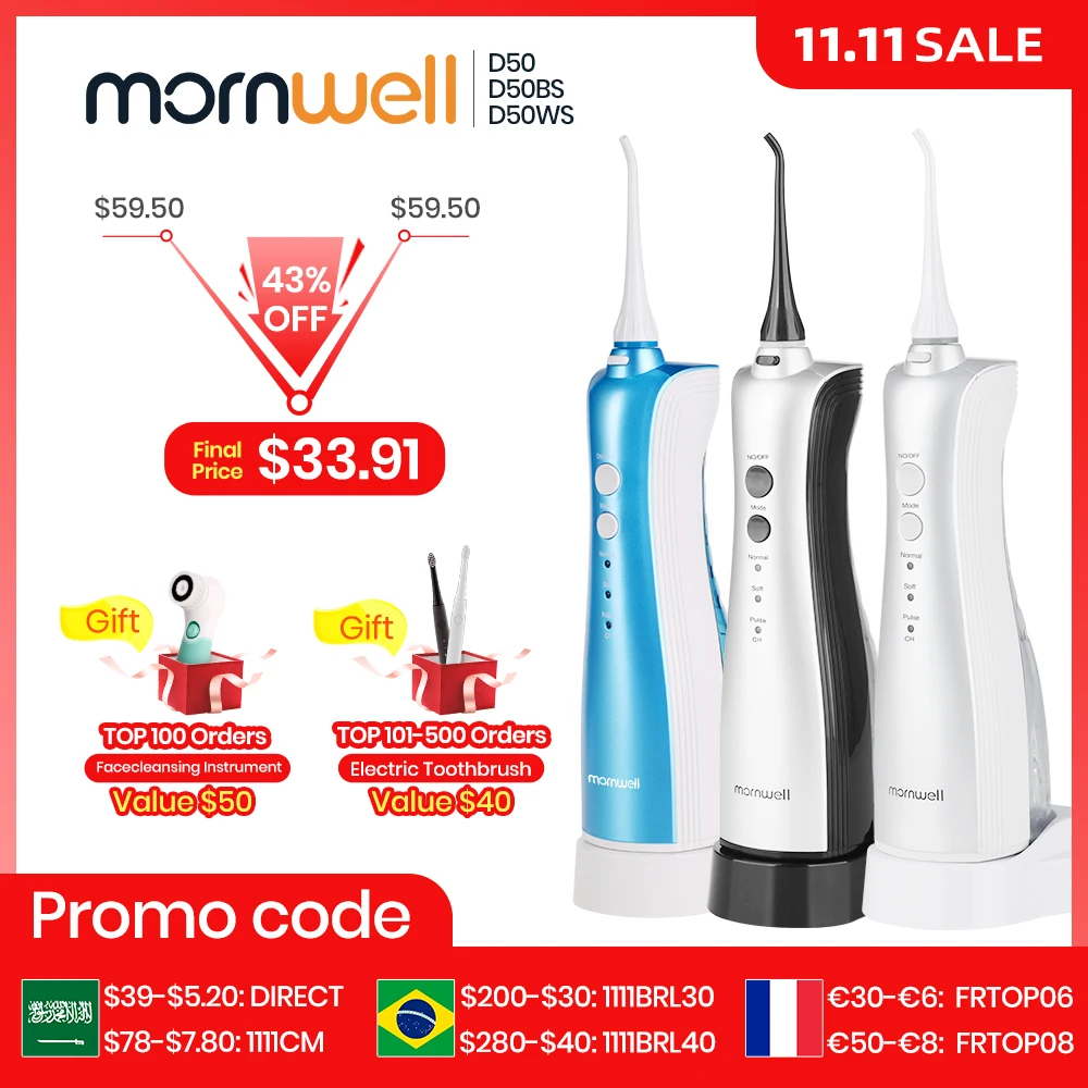 

Oral Irrigator portable rechargeable water flosser teeth clean dental water jet inductive charging irrigator dental Exquisite