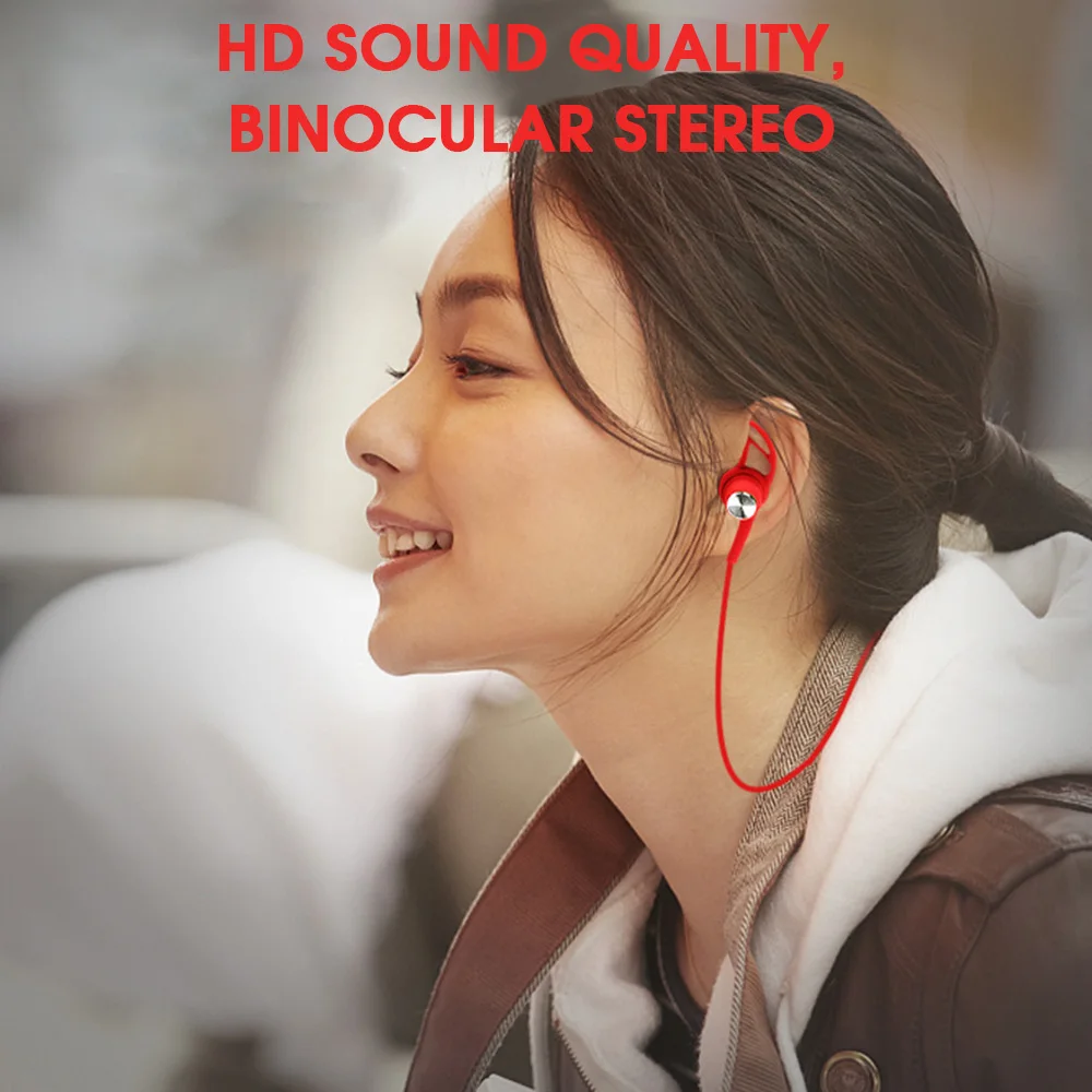 Wireless Bluetooth Headset Sports Headphones 3D Stereo Built-In Microphone Stylish Support A Variety Of App | Электроника