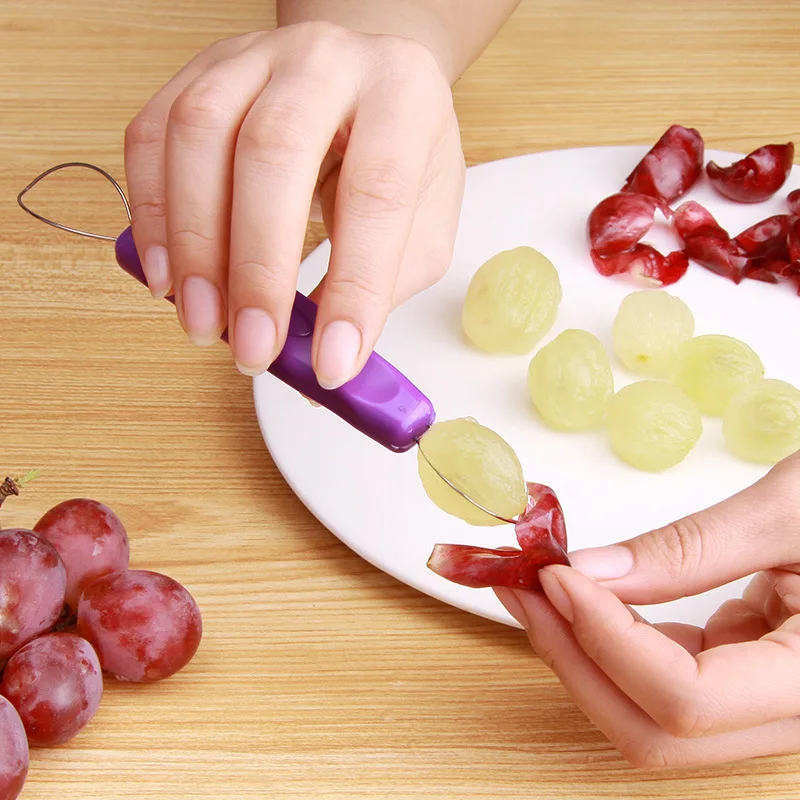 Быстрый Овощечистка винограда с двойной головкой кухонный комбайн ручная