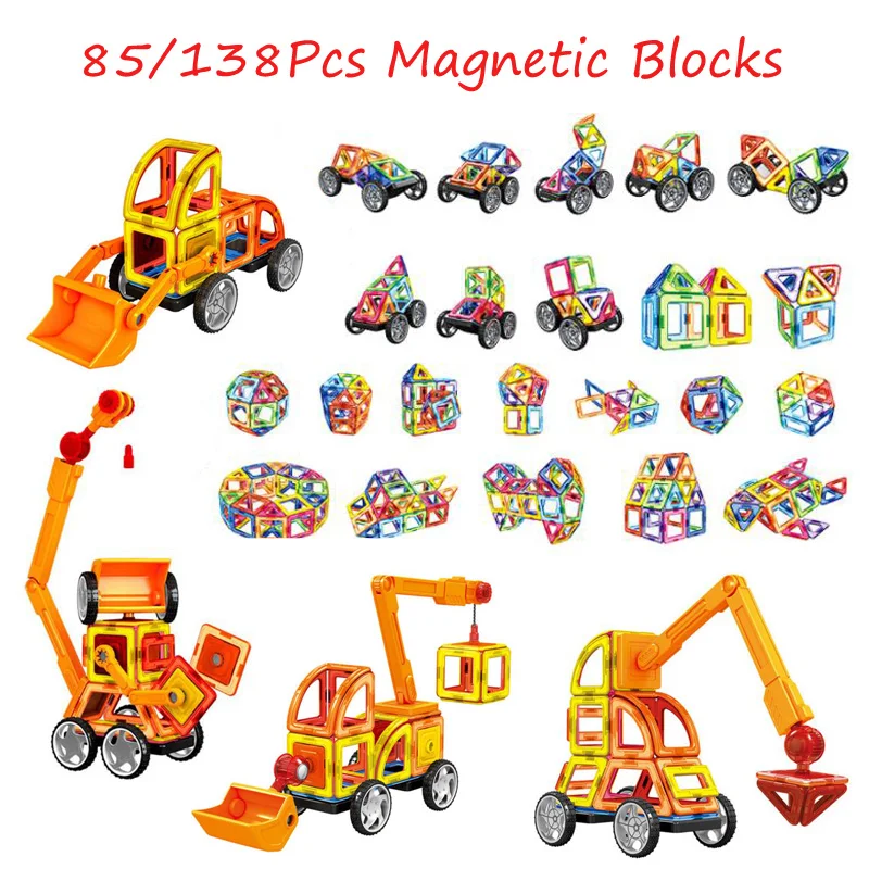 Магнитный дизайнерский Строительный набор сделай сам магнитные строительные