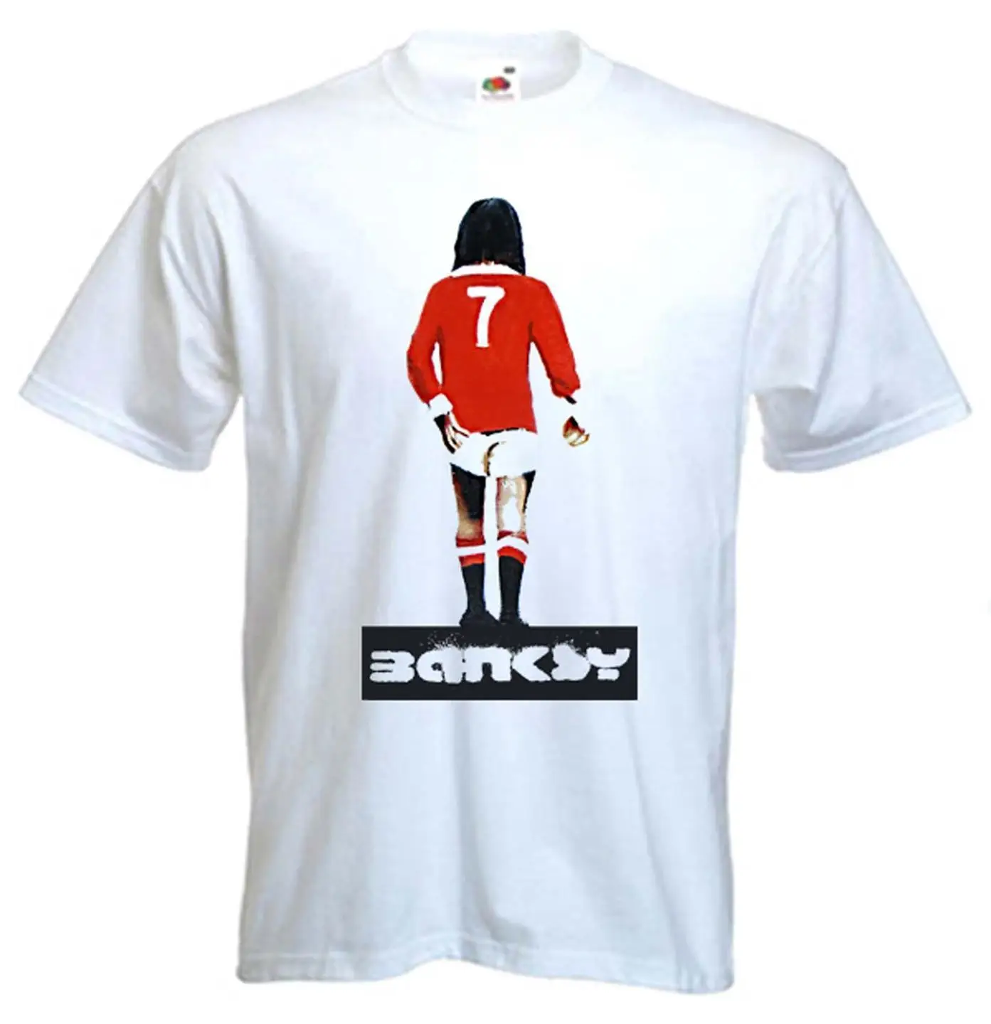 

Banksy George Best T Shirt Man United Mufc Urban Art Sizes S Xxxl Shirts Summer Short Sleeve Novelty