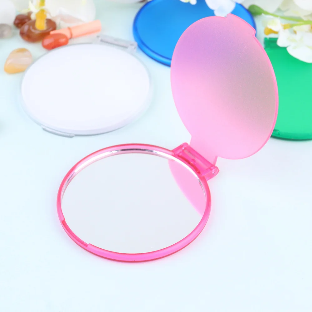 

12pcs Round Foldable Mirrors Mini Cosmetic Mirrors Portable Makeup Mirrors Outdoor Pocket Mirrors for Girls