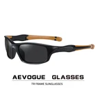 Мужские поляризационные солнцезащитные очки AEVOGUE в спортивной оправе, брендовые солнцезащитные очки UV400 AE0912