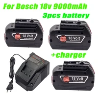 replace bosch original 18v bat619g professional battery with 9000mah compatible with bosch 18v power tool bat609 bat610 bat618g