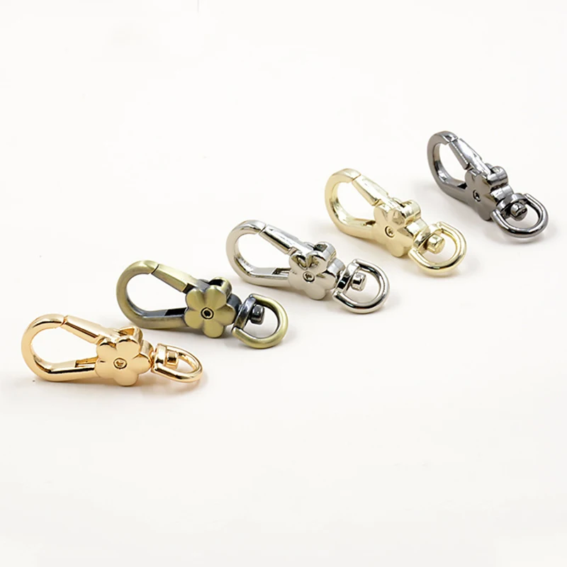 2 шт сумки аксессуары застежки ручки цветок Омаров металлические вертлюжные