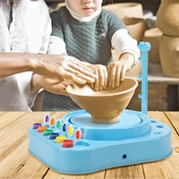 pottery toys 2 gears educational electric children craft paint kit for school