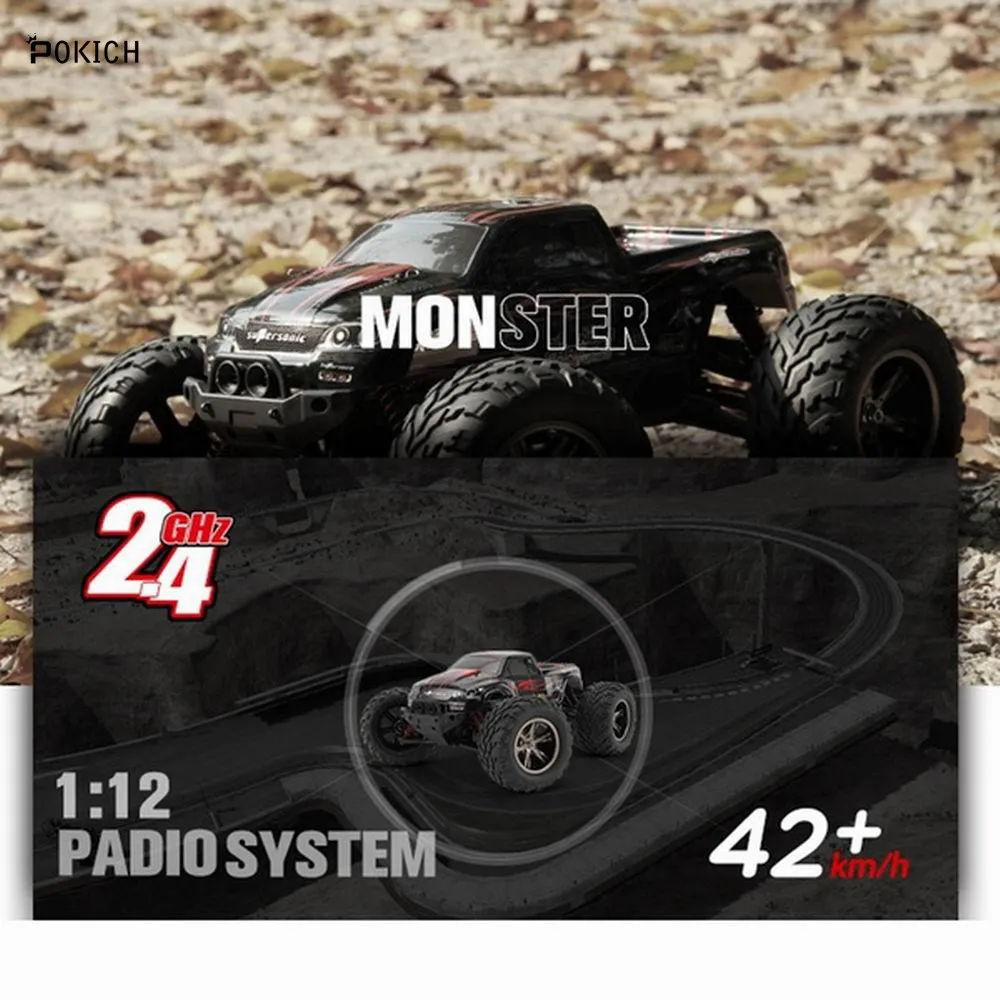 Pokich профессиональный Elextric гоночный пикап RC грузовик внедорожник GPTOYS 1/12 42 км/ч скорость Дистанционное управление подарок игрушка для малыша