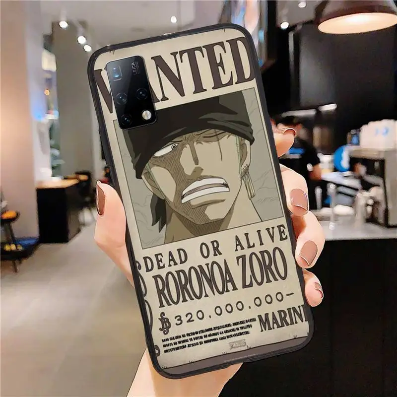 

One Piece Luffy Wanted Phone Case for Samsung Note 10 Plus Lite Pro 20 Ultra Cover 9 8 5 J2 J4 J5 Prime J6 J7 Fundas Coque