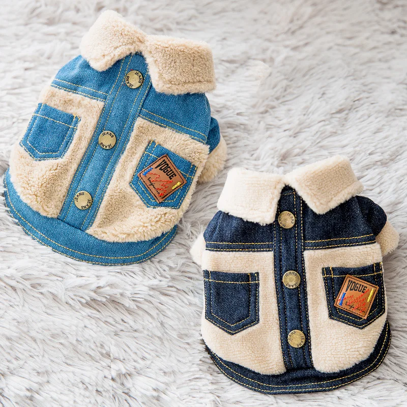 

Jean Autumn/Winter Halloween Cowboy Dog Clothes for Pets Luxury Dog Clothes Christmas Dog Cowboy Dog Clothing Riding Dog Dogs