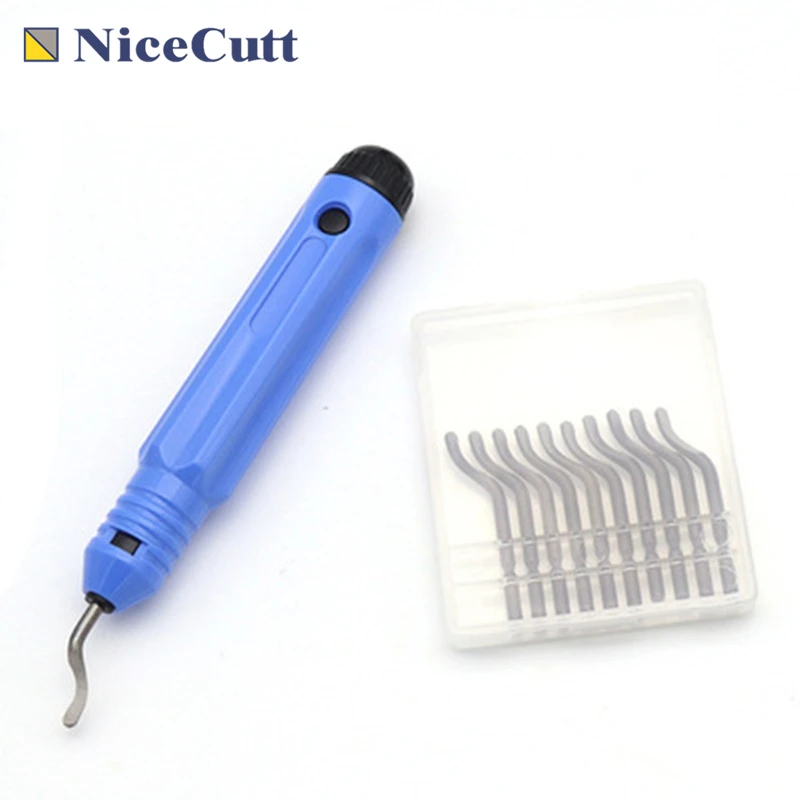 

Deburring Hand Burr Trimming Knife One Handle NB1000 10pcs SET BS1010 Blades Wood Plastic Steel