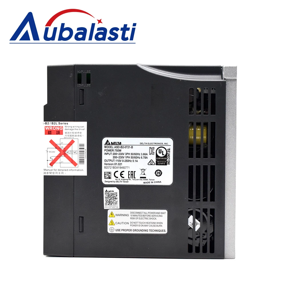 Сервомотором комплект 750W B2 серии ASD-B2-0721-B ECMA-C20807RS 3M провода 2.39N. M 5.1A хорошее