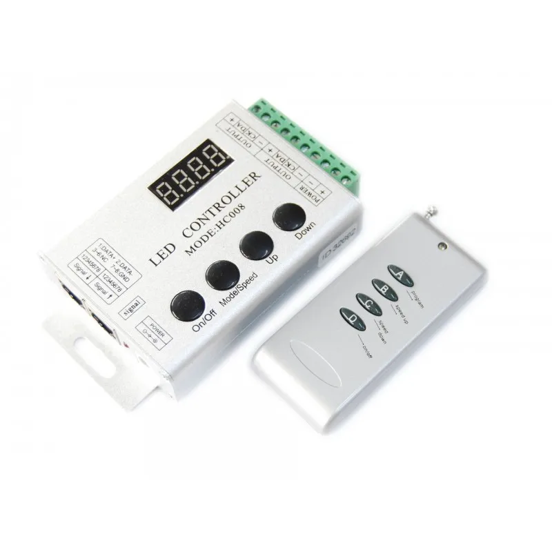 Светодиодная лента HC008 RF DC 12 В контроллер SPI Magic Dream цветной для световой ленты WS2812
