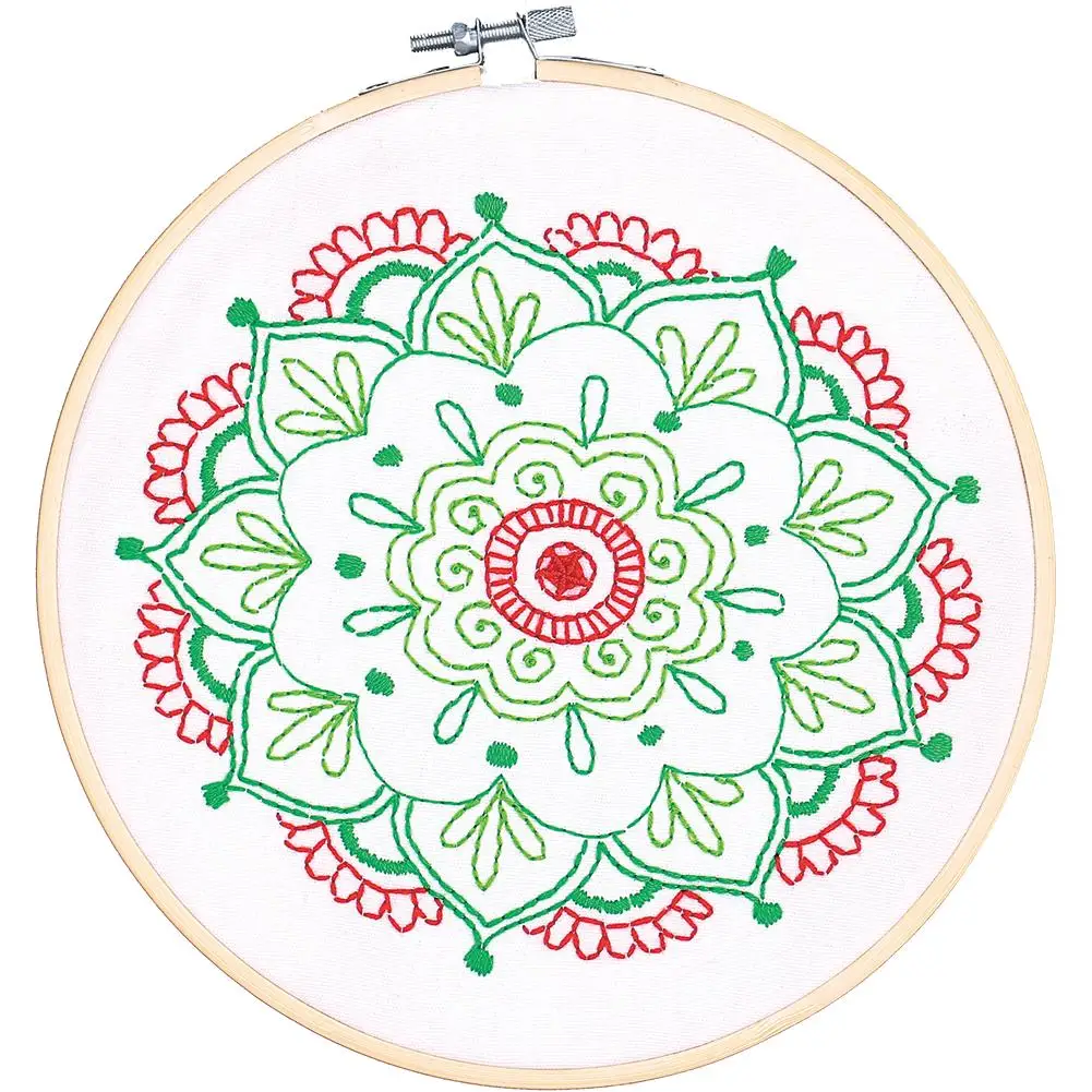 Набор для вышивки крестиком с узорчатой вышивкой бамбуковые пяльцы вышивания