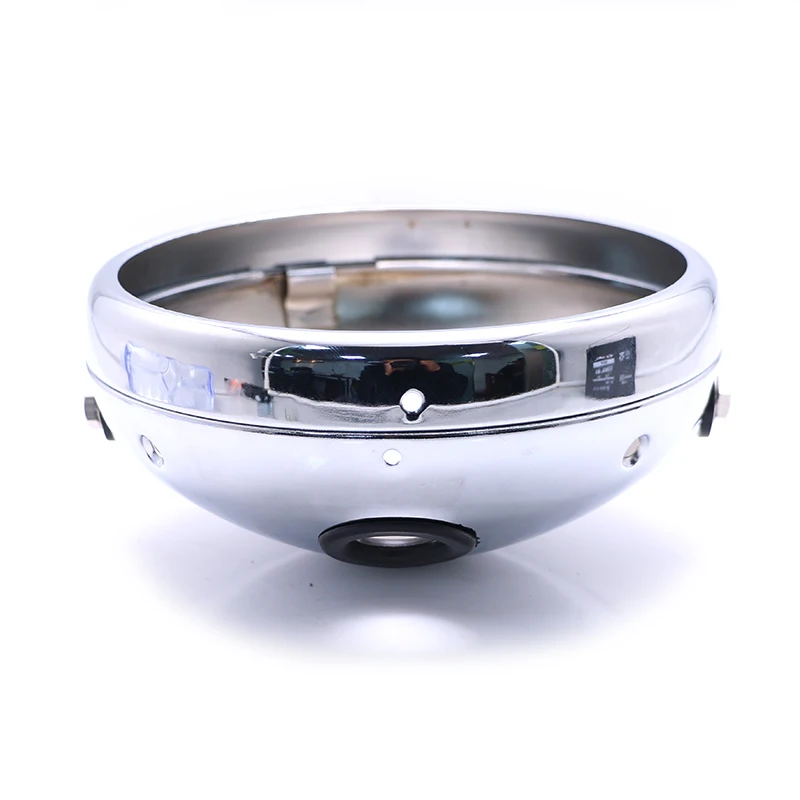 

7" Motorcycle Headlight Lighthouse Scooter 7 Inch Retro Headlamp Shell Universal Motorbike Motor Vintage Front Light Covers