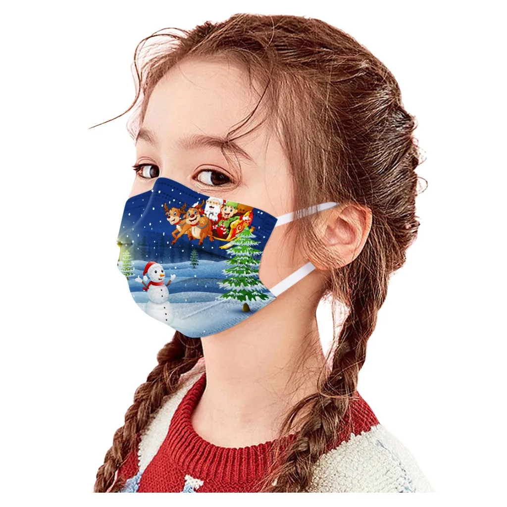 

Children mask Disposable Print Mascarillas Industrial 3-Layer Mouth Masks 20PC Comfortable face mask for kids Protective Masque