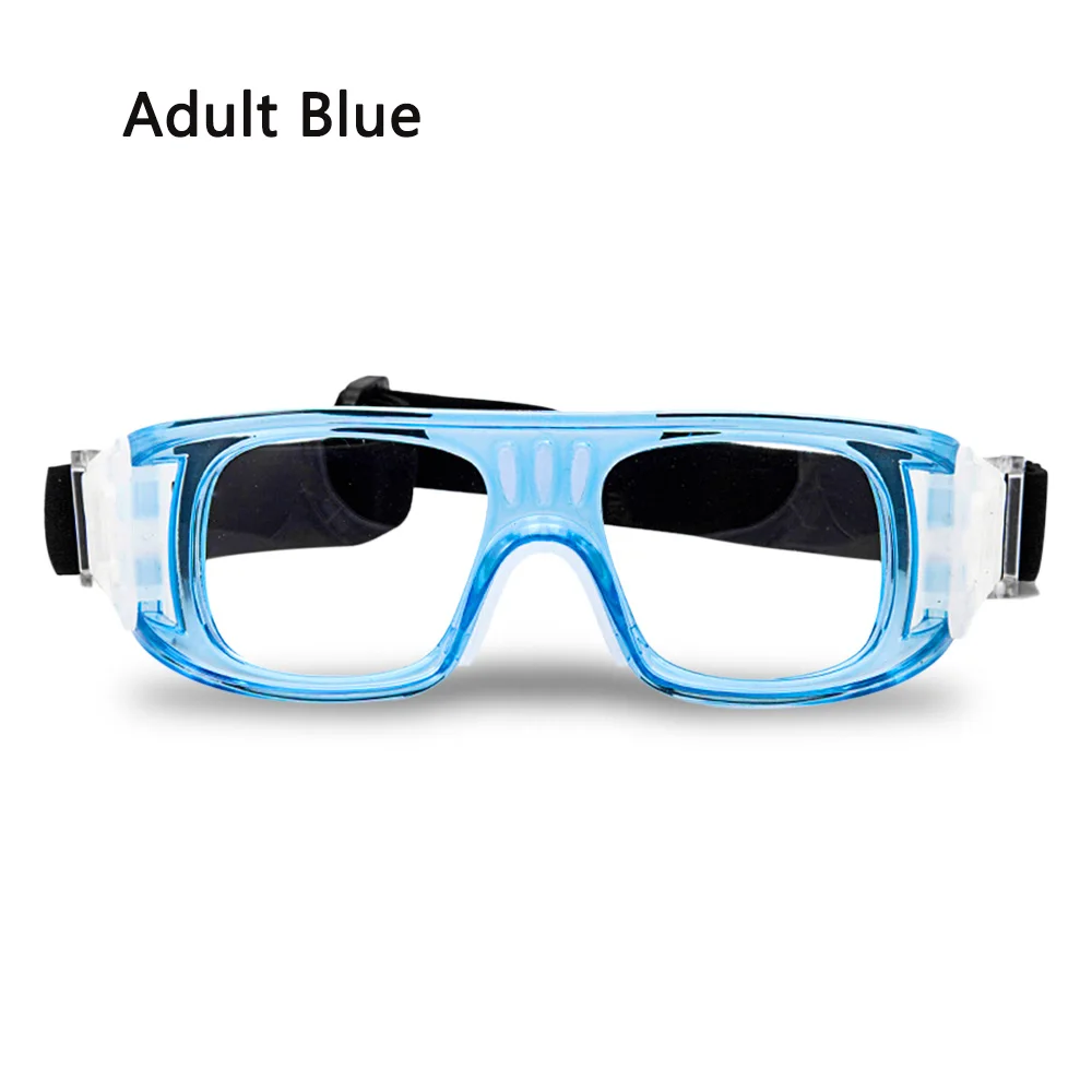 Adult Blue Профессиональные детские баскетбольные очки защитные очки детские футбольные очки Защита спортивной безопасности очки - Цвет: Adult Blue