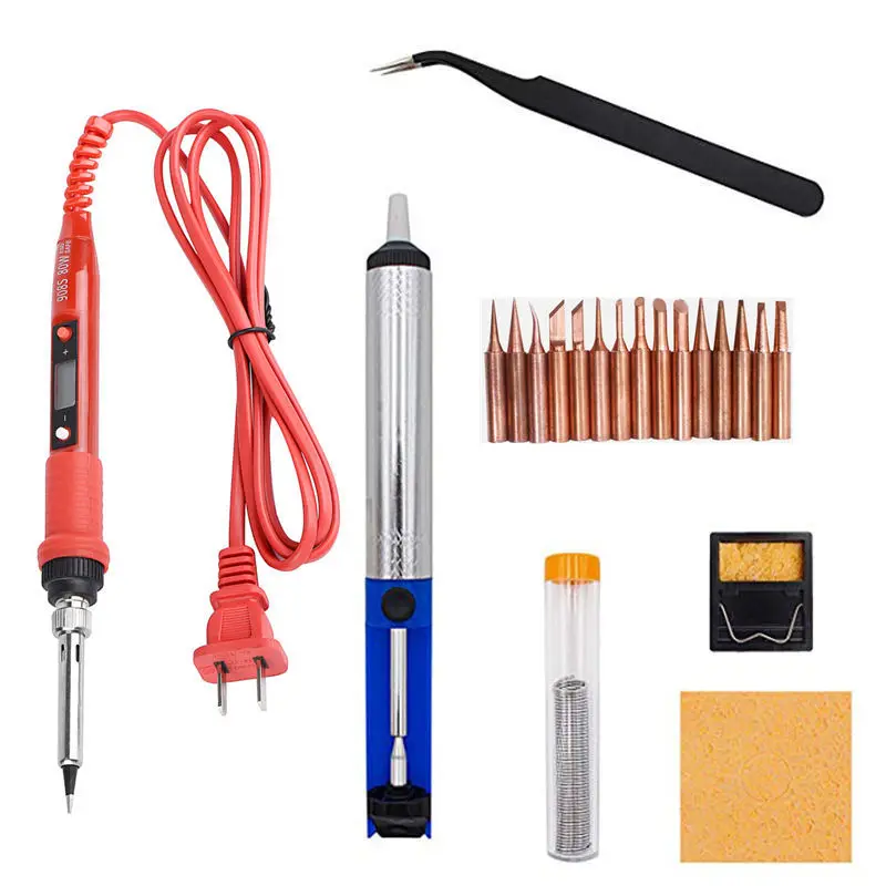Паяльные инструменты с регулируемой температурой 220 В 80 Вт ЖК-дисплей сварочные
