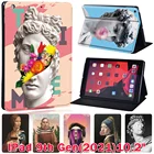 Чехол для планшета Apple iPad 10,2 дюйма 9 поколения 2021 защита от пыли милый рисунок чехол + стилус