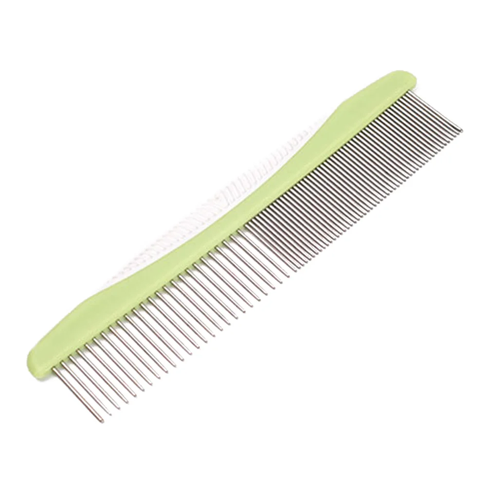 

Stainless Steel Teeth Pet Supplies Dematting Durable Removes Tangles Knots Grooming Tool Dog Comb Home Cleaning Brush Non Slip