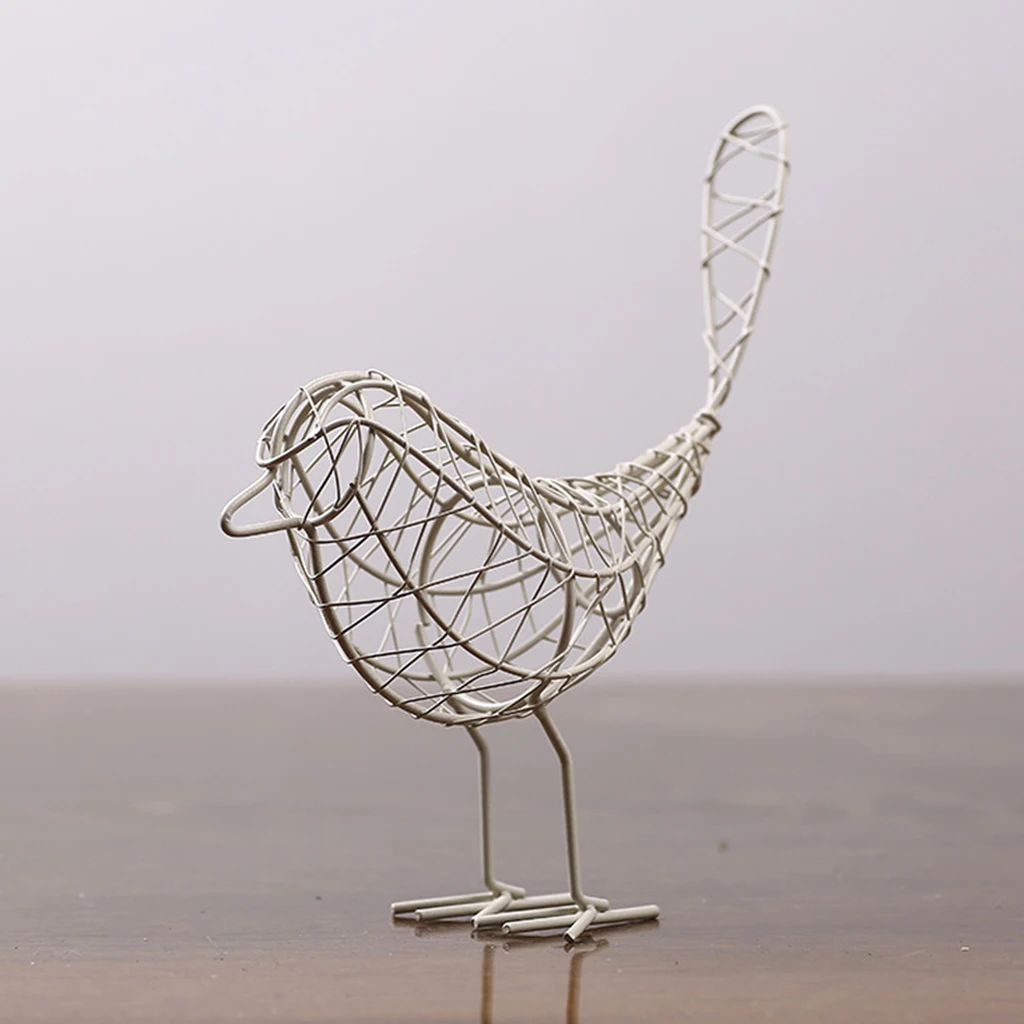 Modern Iron Bird Ornament Metal Craft Table Home Office Decor | Дом и сад