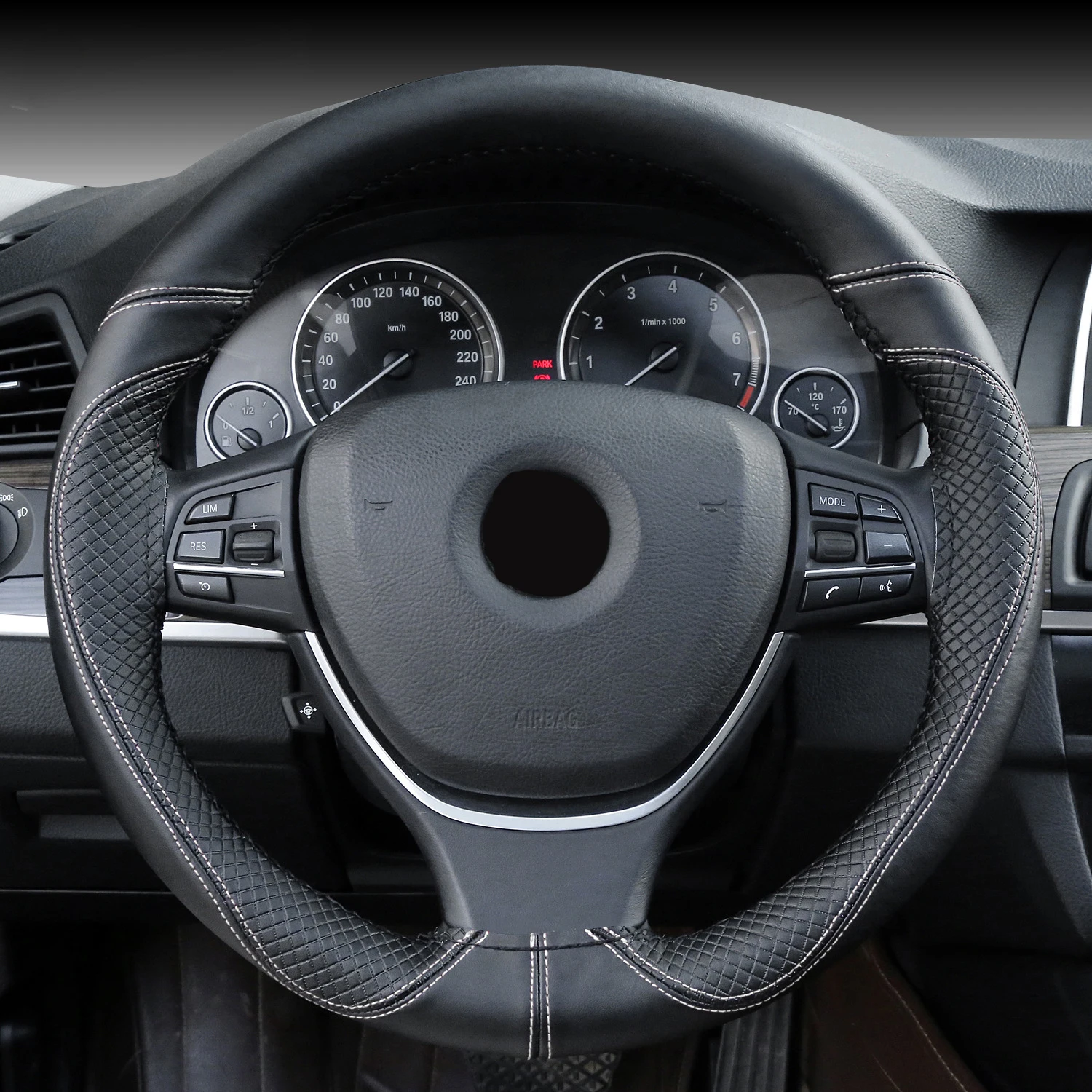 Оплетка рулевого колеса из натуральной кожи мягкая Нескользящая оплетка 100%