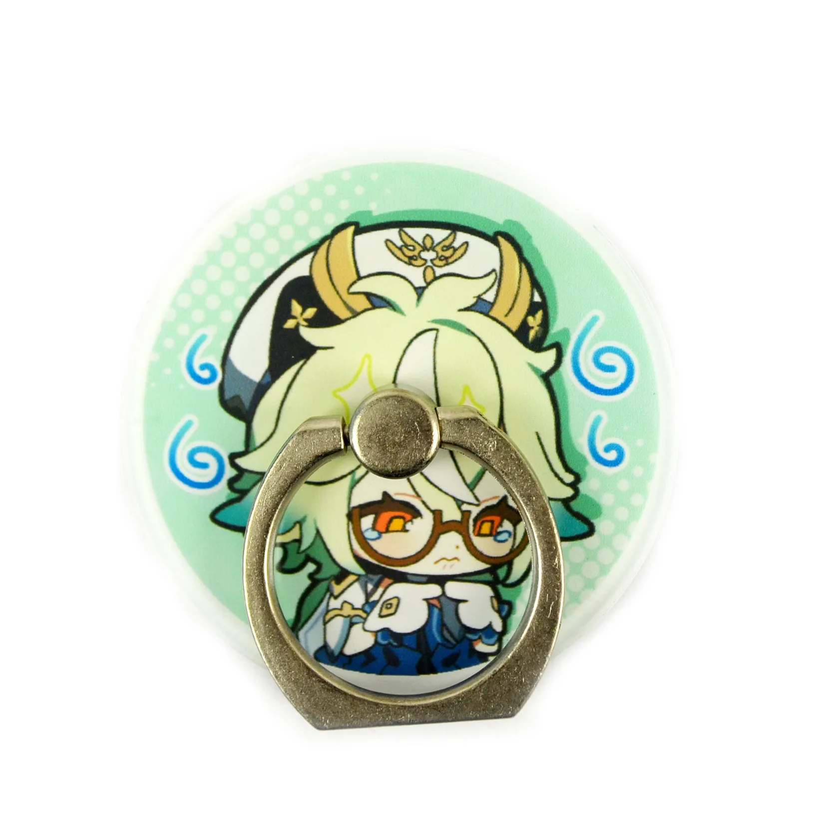 

Hot Game Genshin Impact Mondstadt Theme Jean Lisa Creative Acrylic Cosplay Character DesignFinger Ring Gift For Woman Man