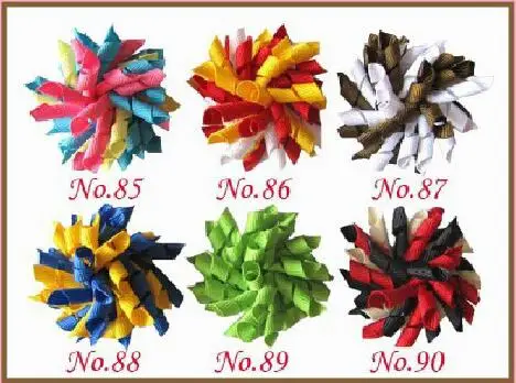 Предмет гордости банты волосов зажимы типа крокодил Curl кисточкой фигурная лента