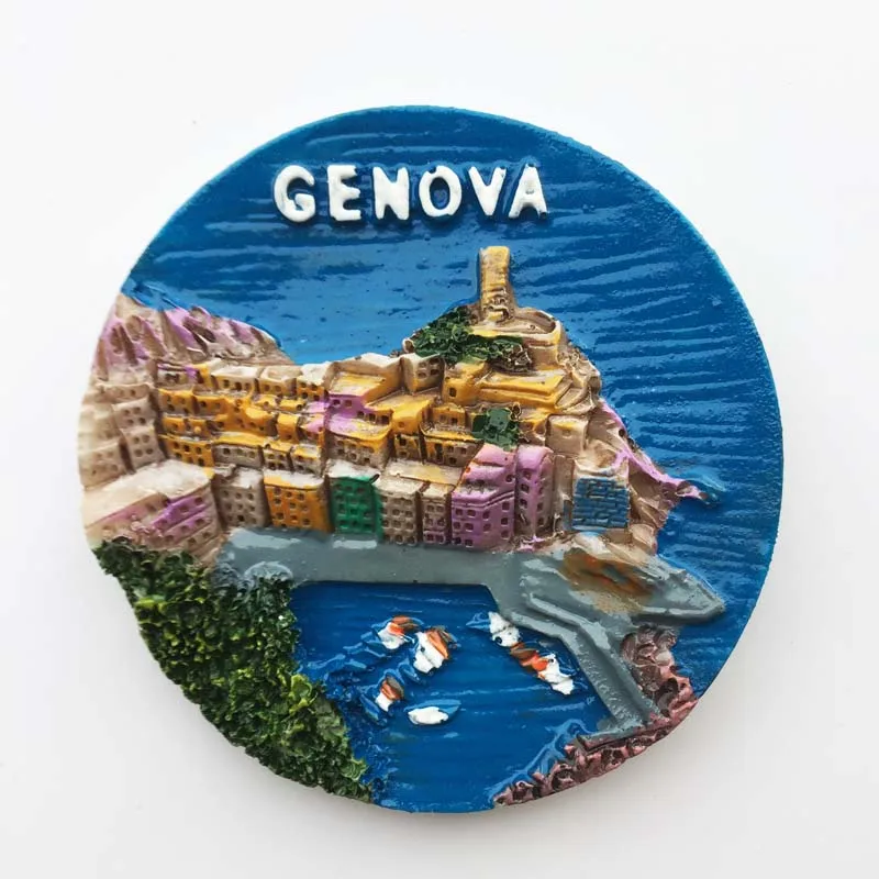 QIQIPP Genoa Италия туристические сувениры поделки магнитные наклейки магниты на