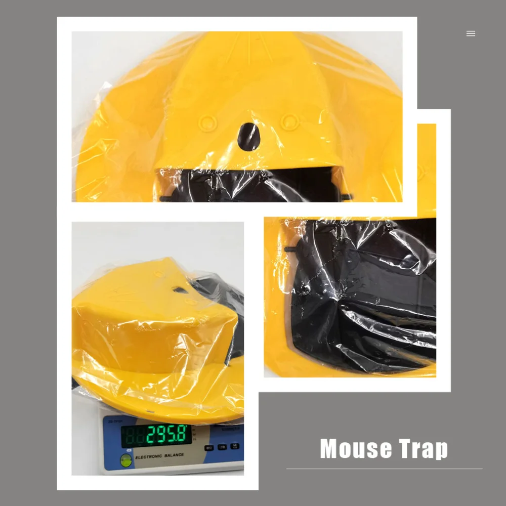 

2Pcs Trap Reusable Automatic Flipping Rat Trap Catcher (Yellow)