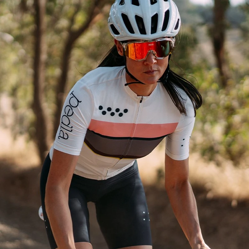 The Team Pro Pedla Cycling Jersey Women 2021 Short Sleeve MTB Riding Shirt Female Aero Bicycle Riding Clothing tops Local Style
